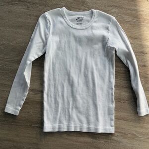 Classic White Long Sleeve Kids Tee